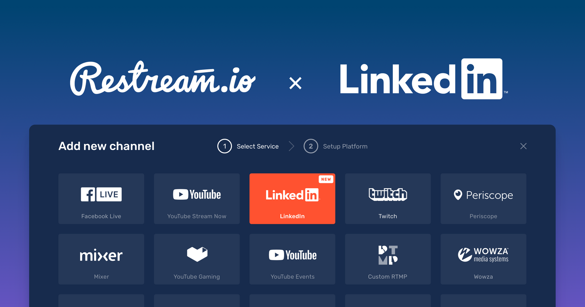 Restream partners & integrates with LinkedIn Live