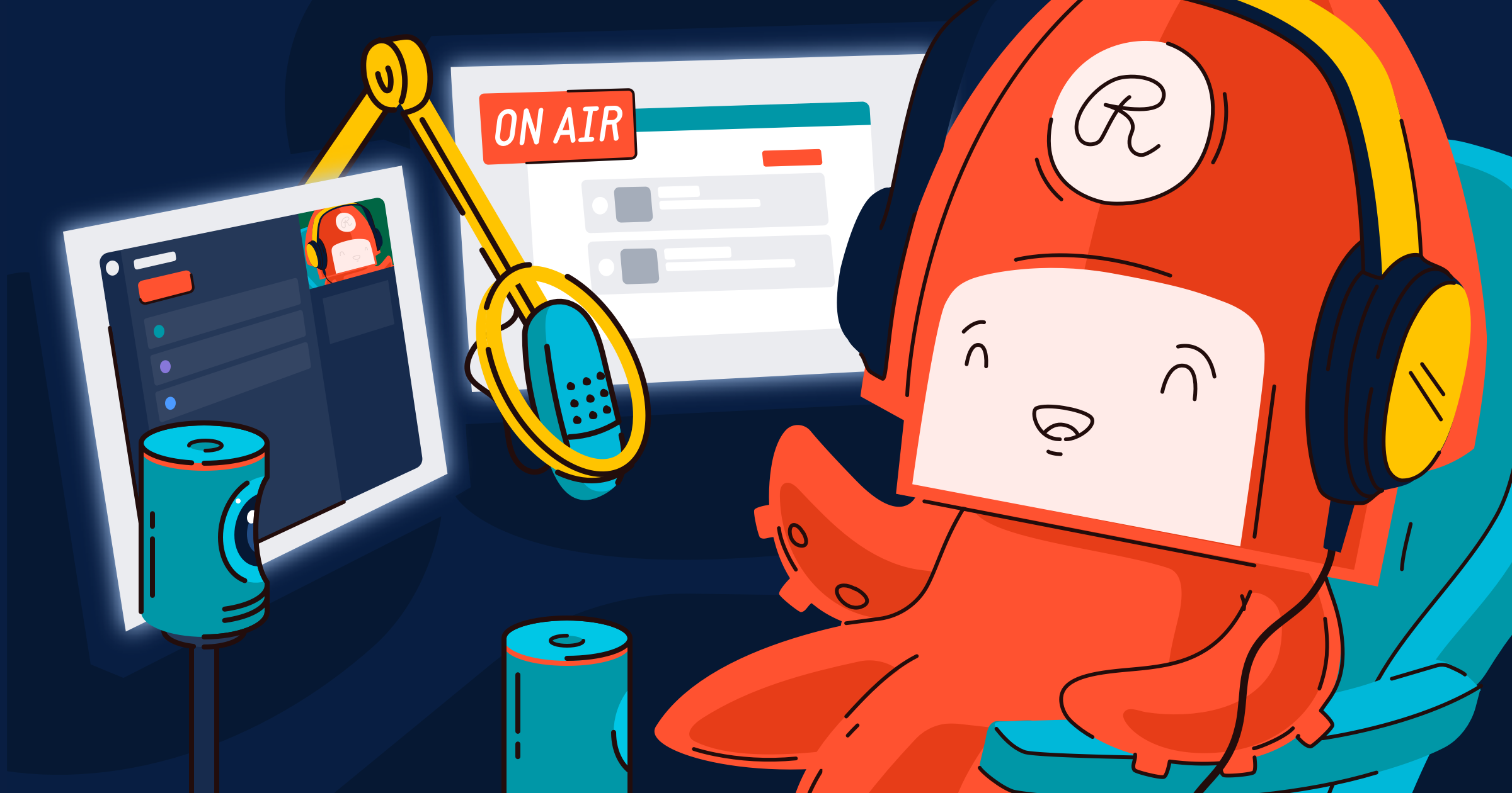 Live video tips for radio broadcasting