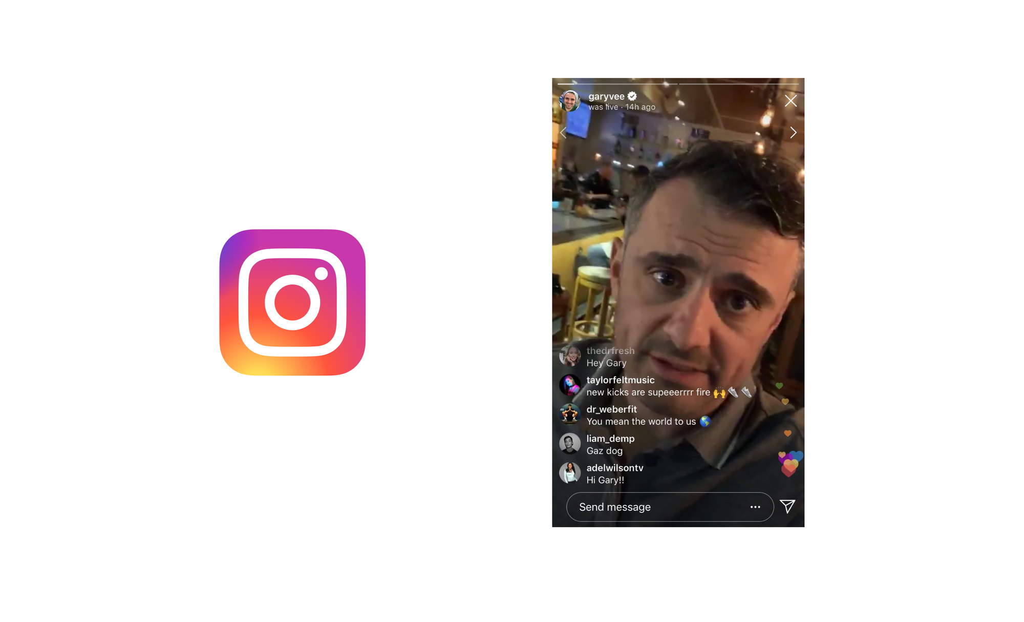 Instagram Live screenshot