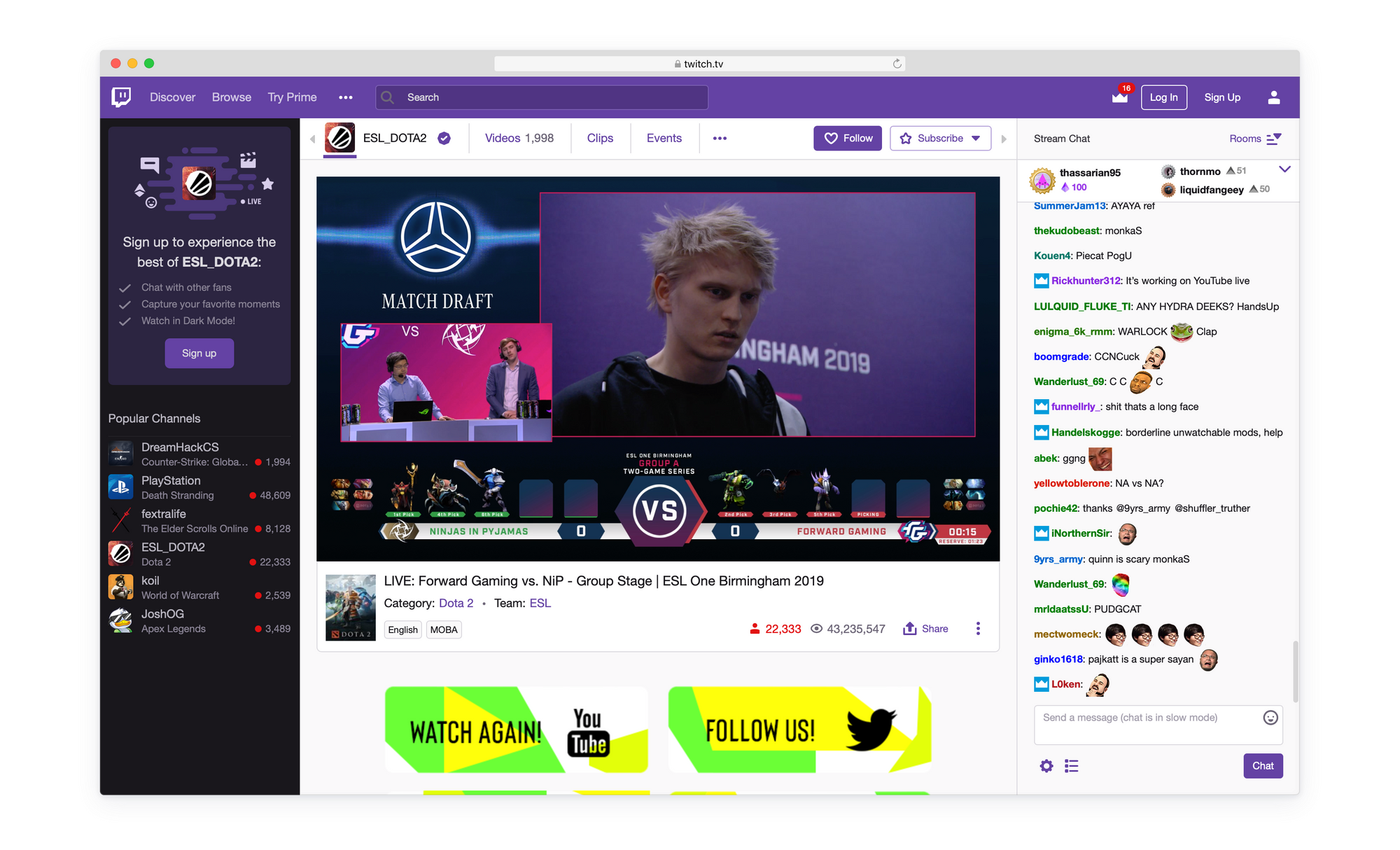 Twitch screenshot