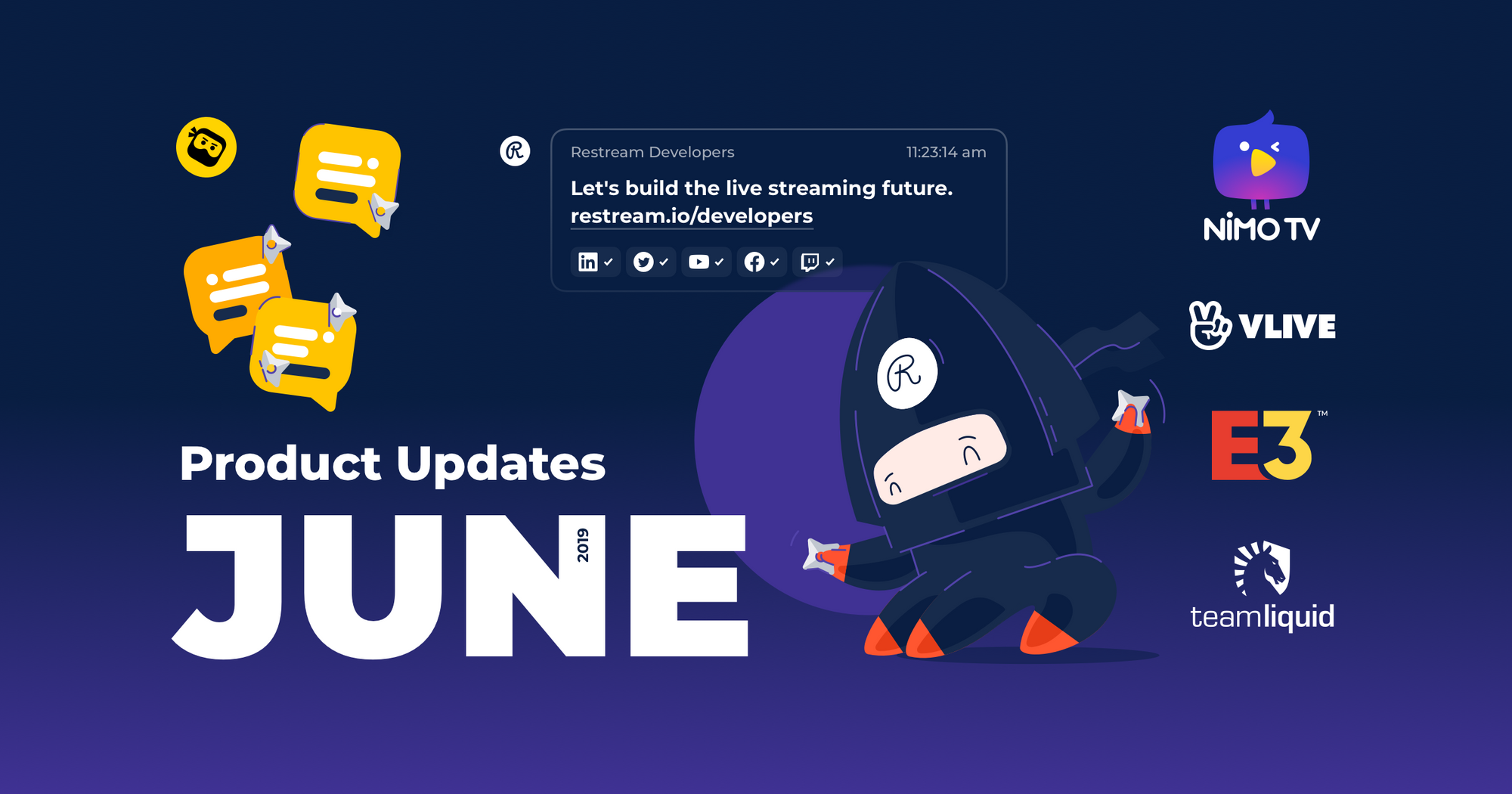 Restream June product updates