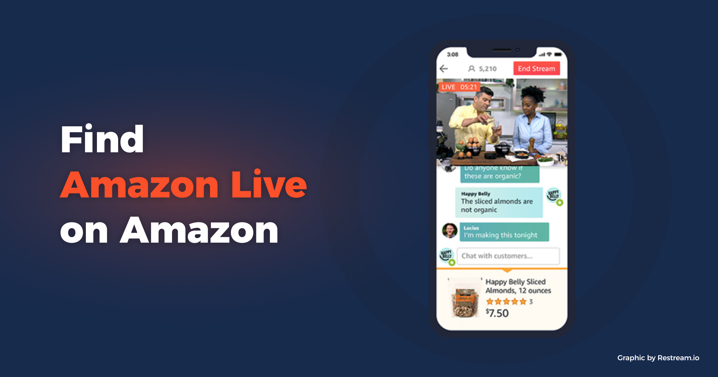 Amazon Live on Mobile app