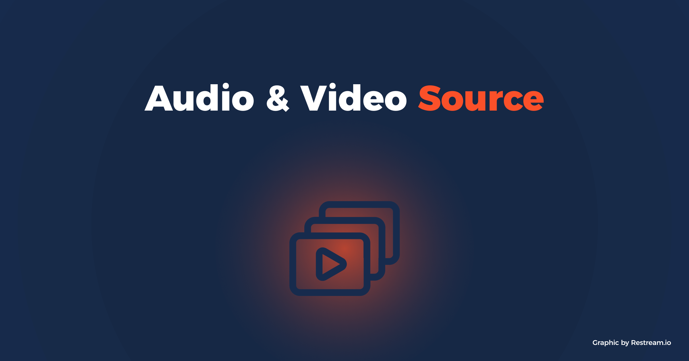 Streaming setup: audio and video source