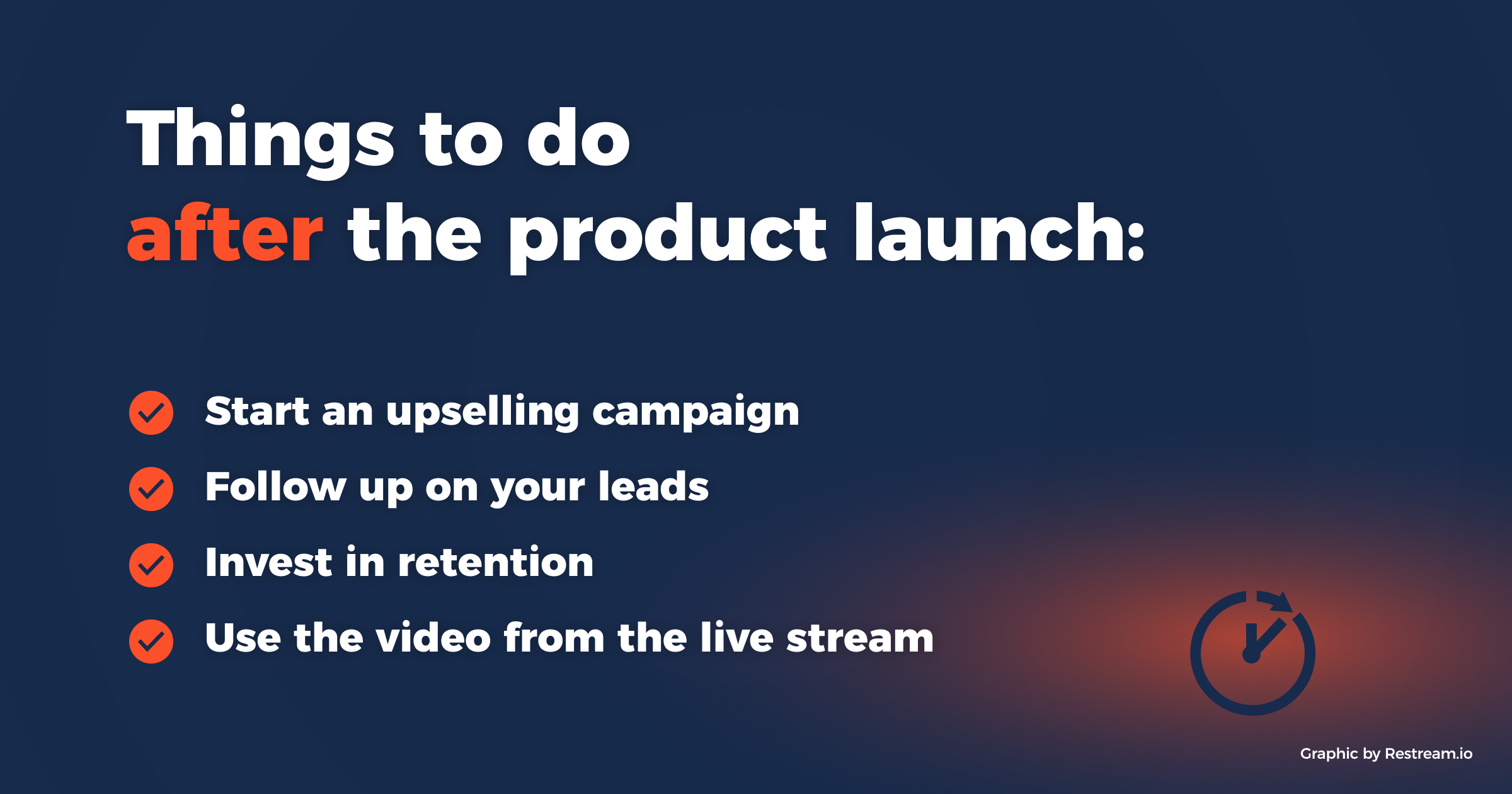 Things to do after the product launch