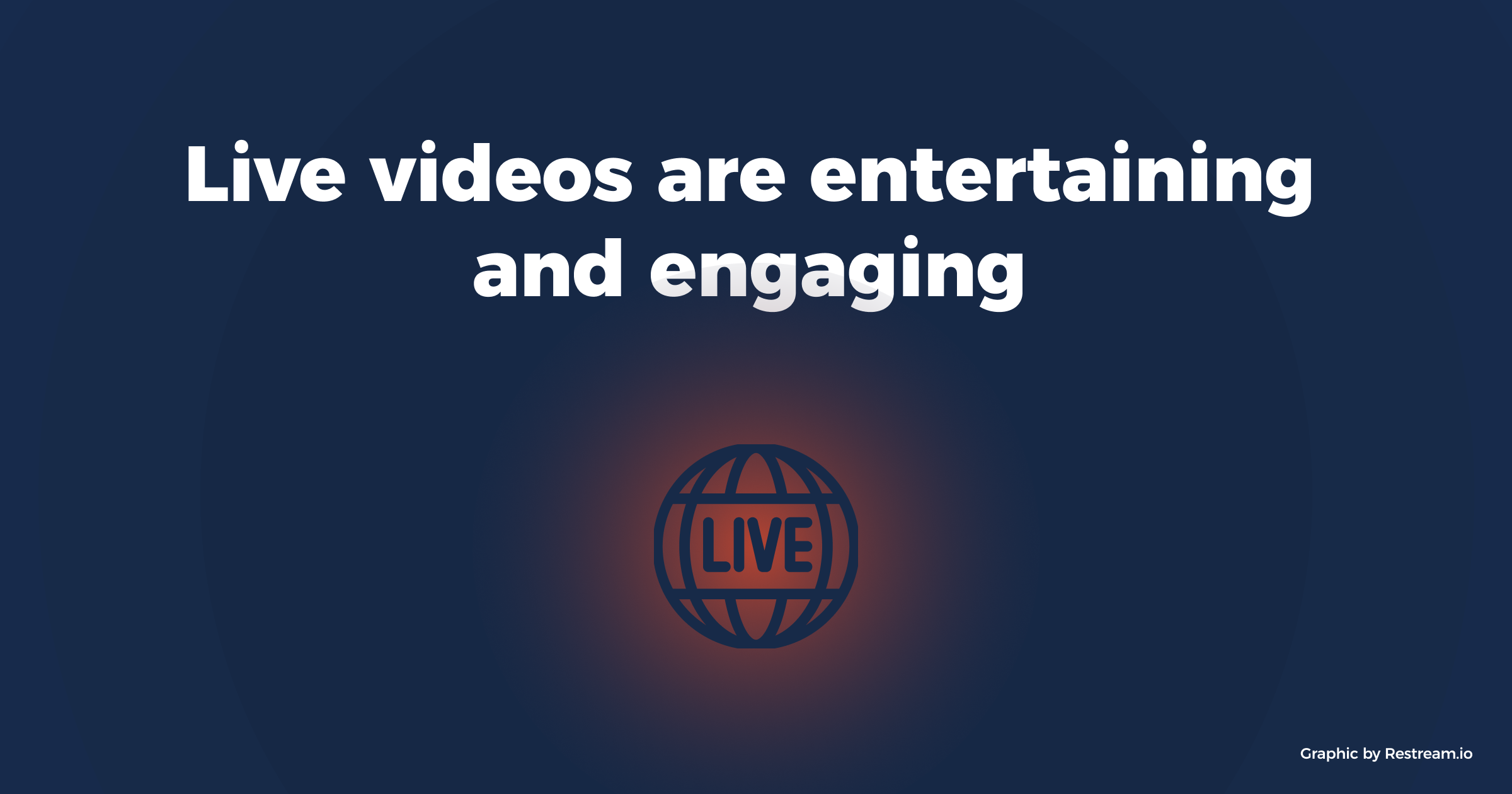 Live videos are entertaining and engaging