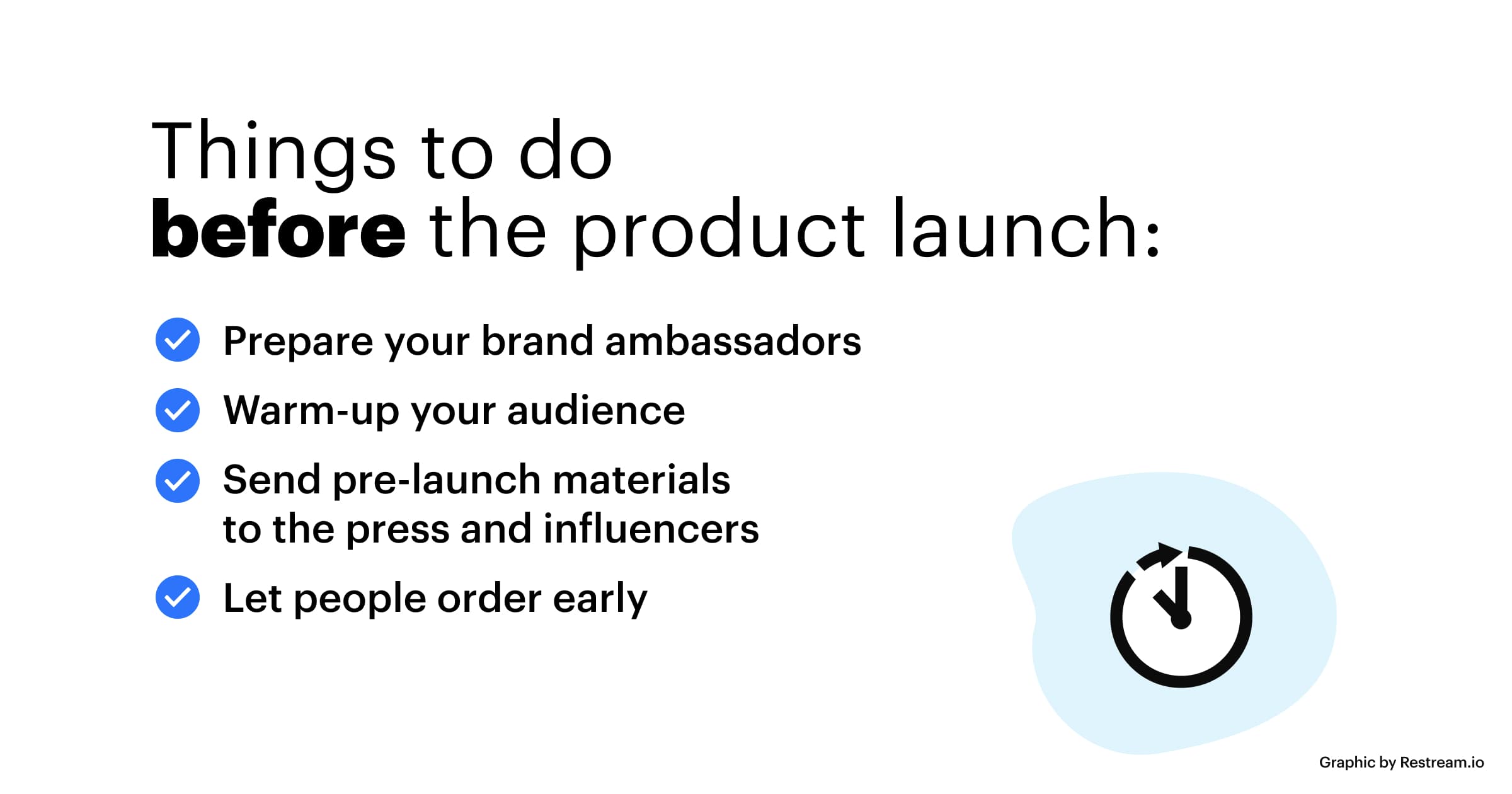 Things to do before the product launch