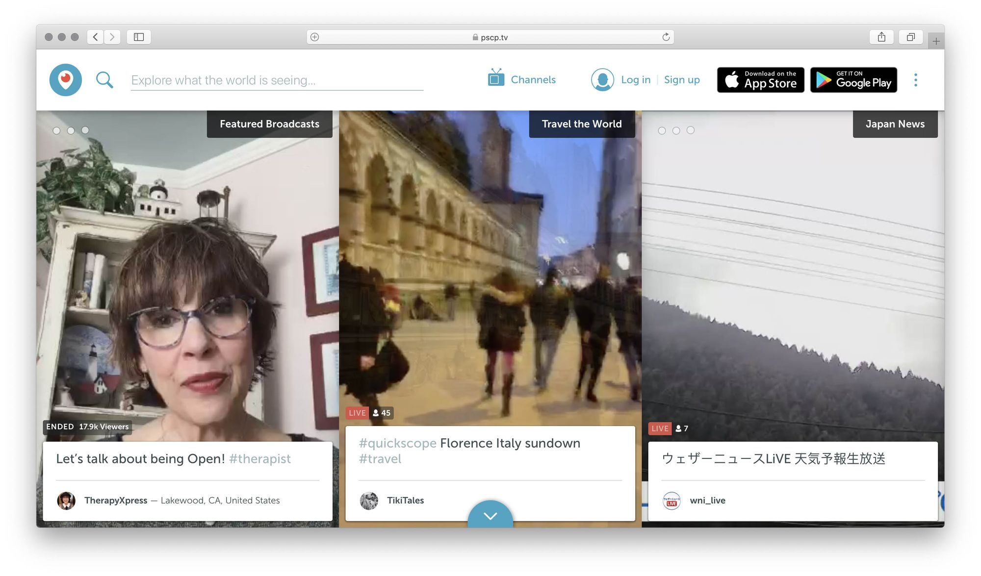 Periscope screenshot