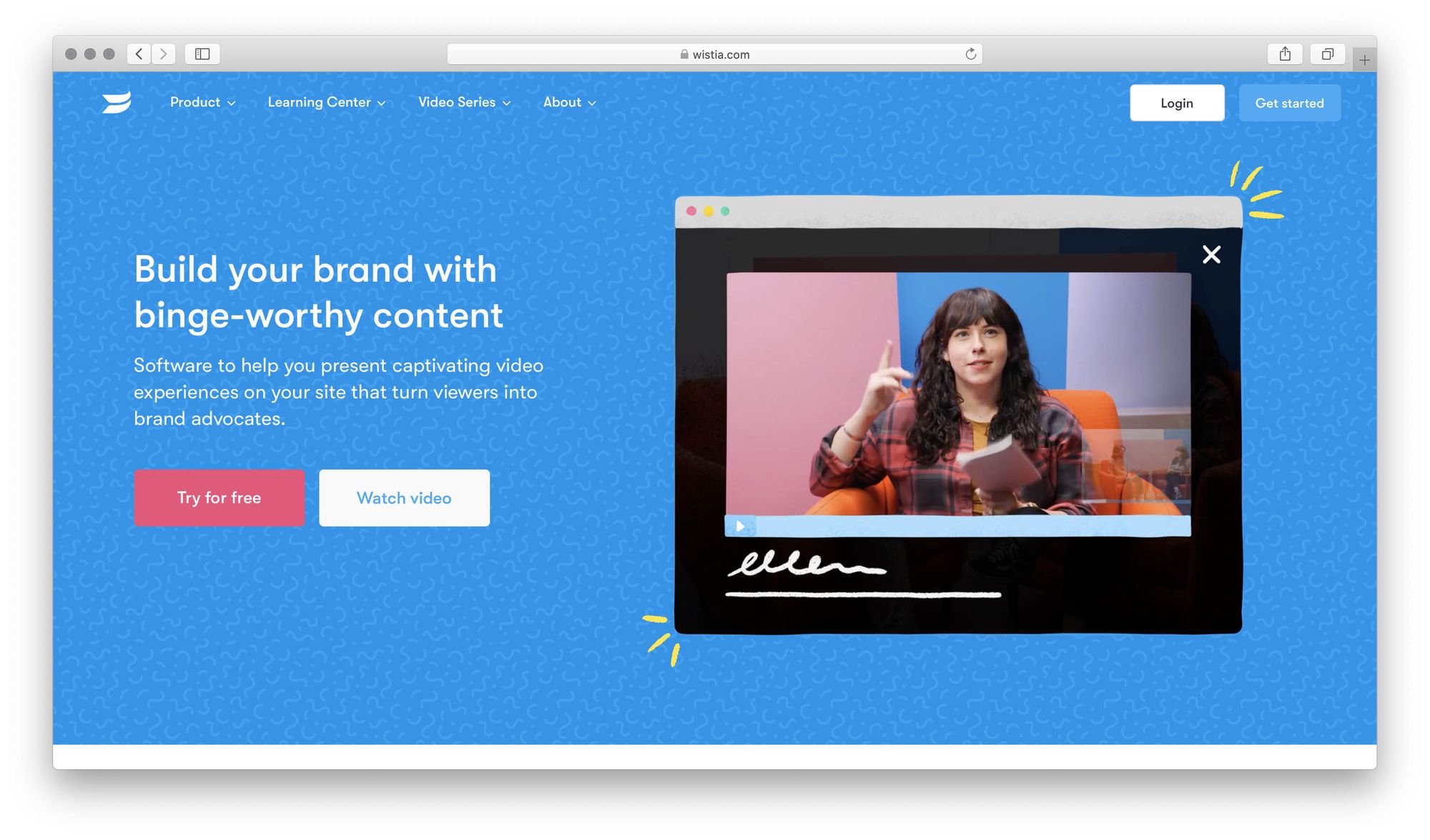 Wistia screenshot