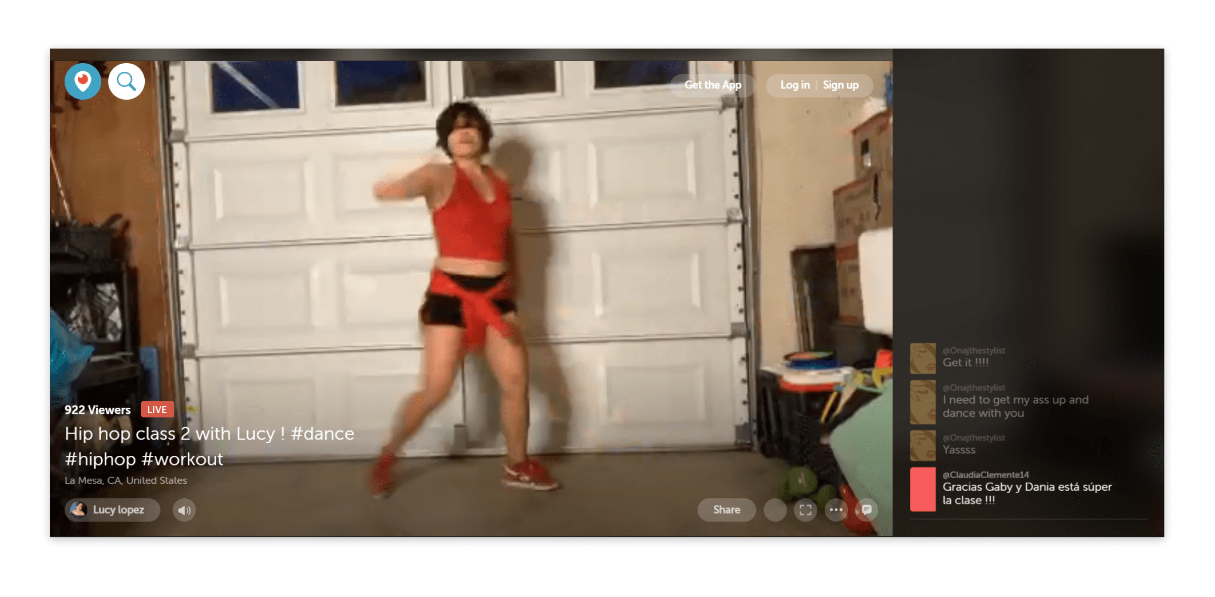 Live streaming dance classes on Periscope