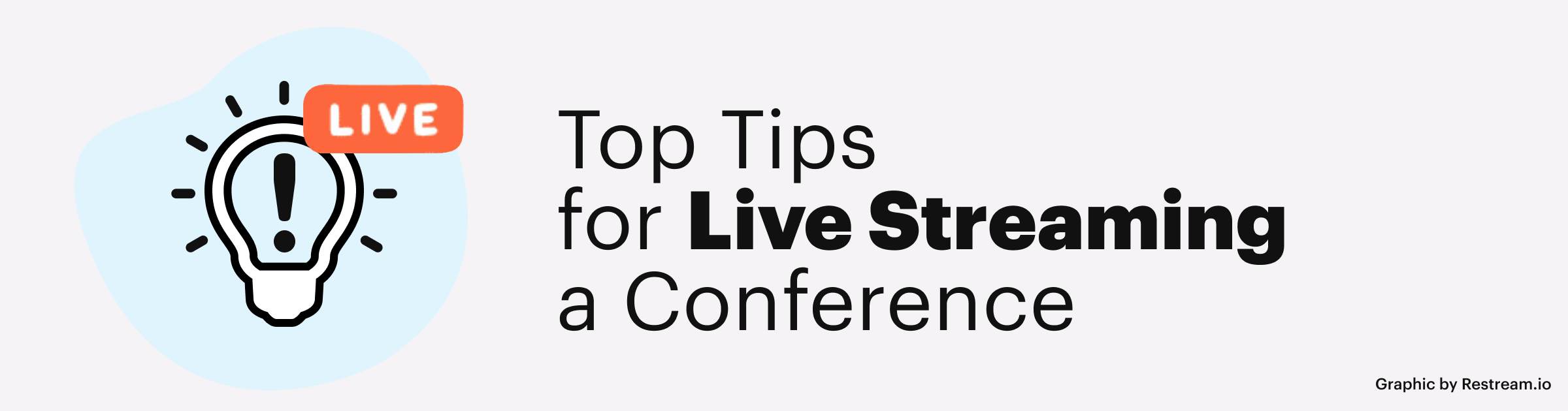 Top tips for live streaming a conference