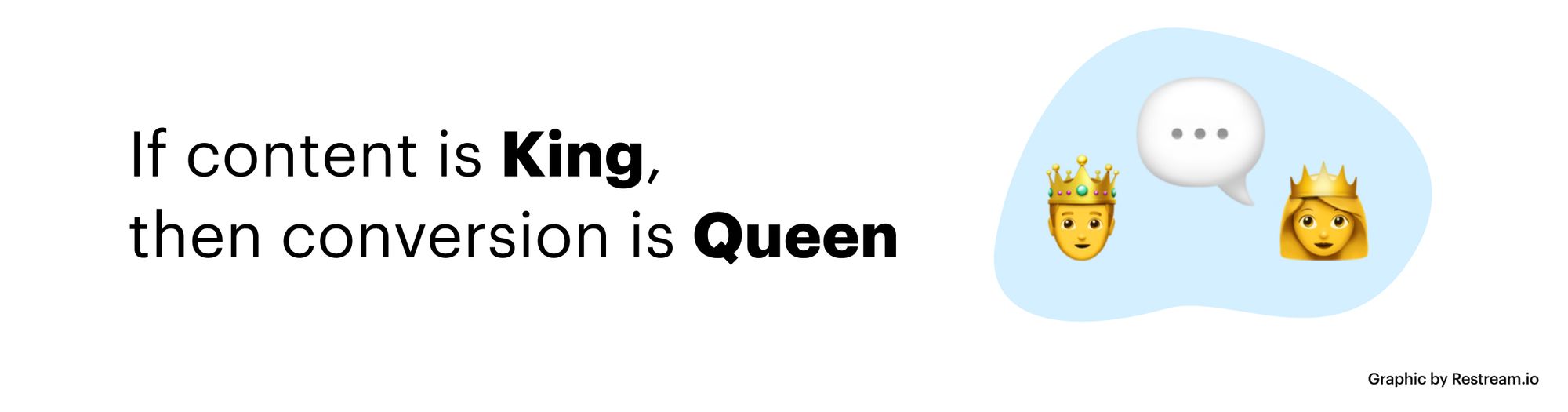 If content is King, then conversion is Queen