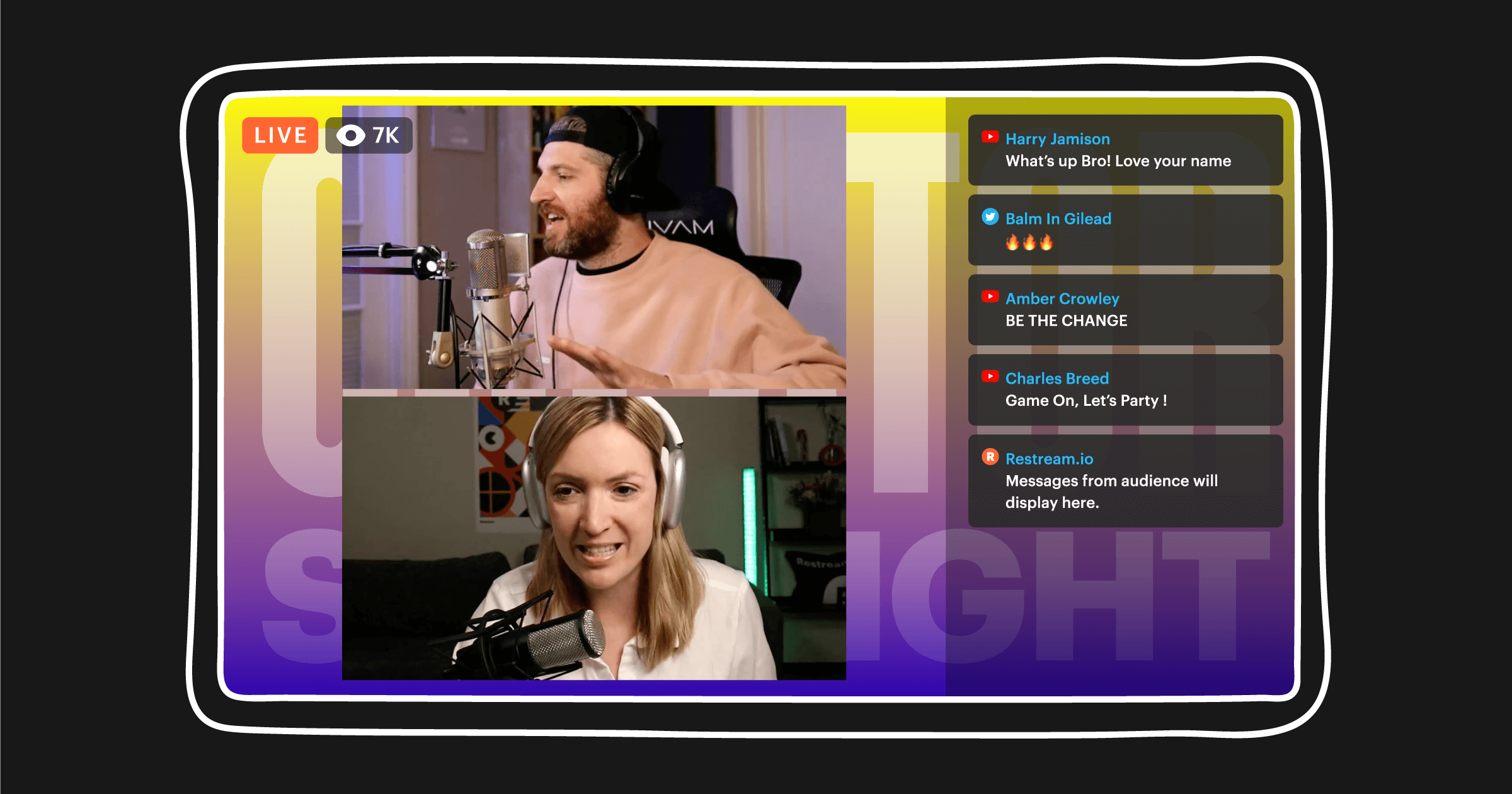 Chat Overlay in Restream Studio