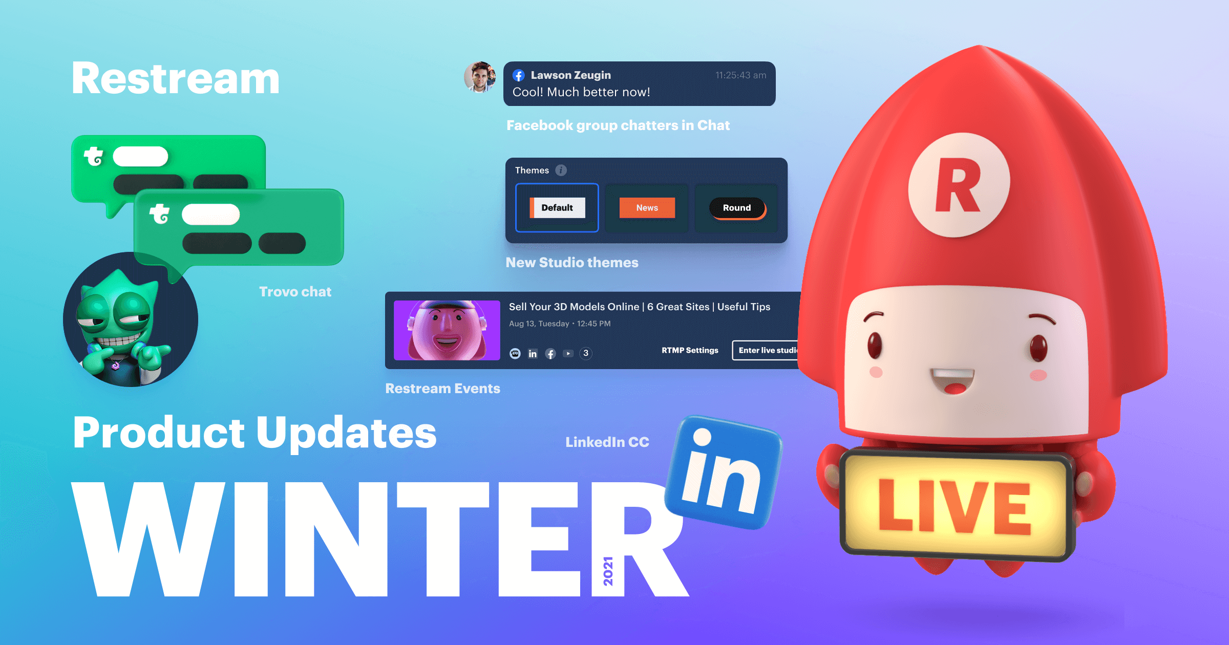 Restream Winter 2021 product updates