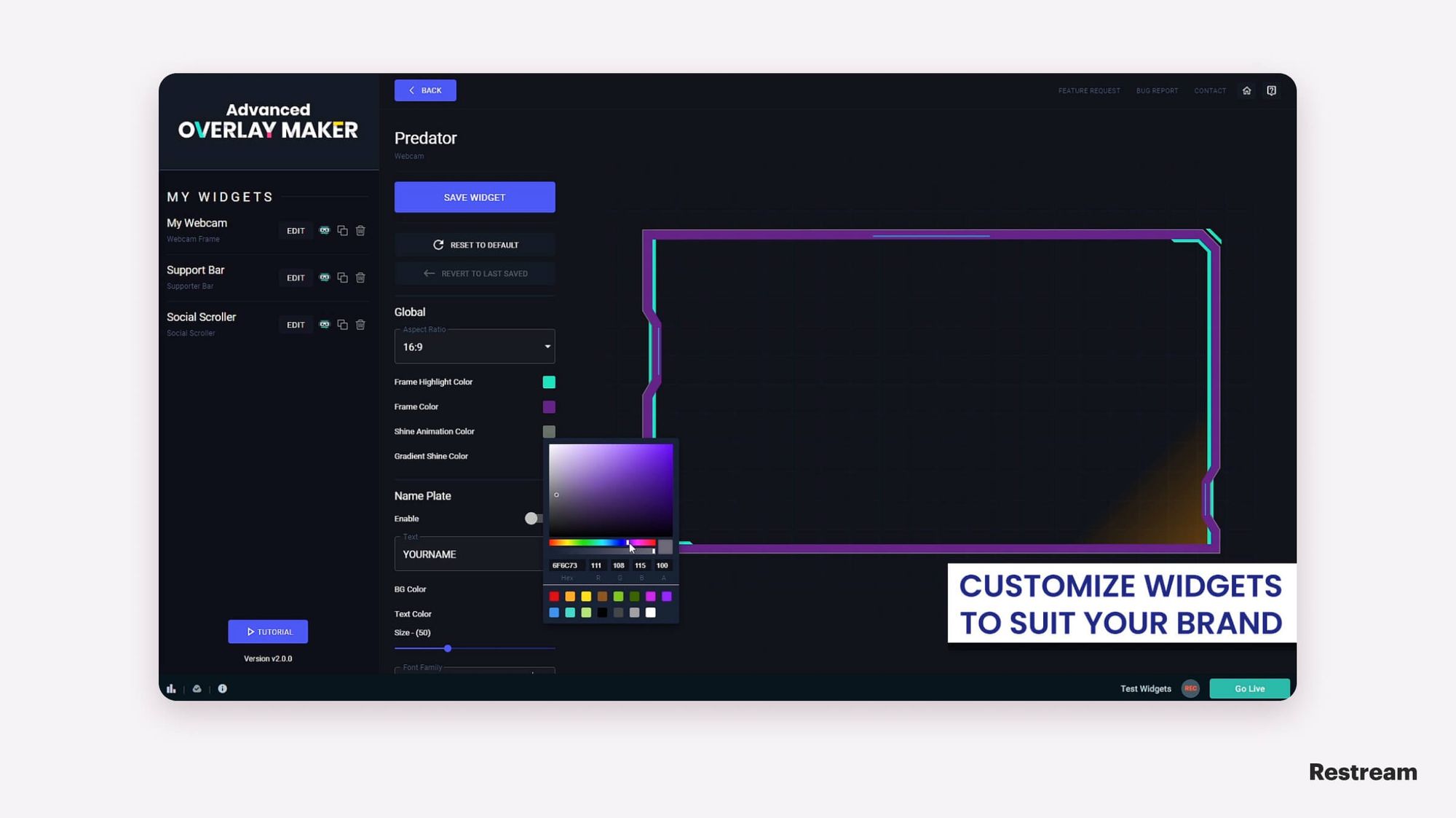 Placeit - Twitch Webcam Overlay Template for Streamers With a