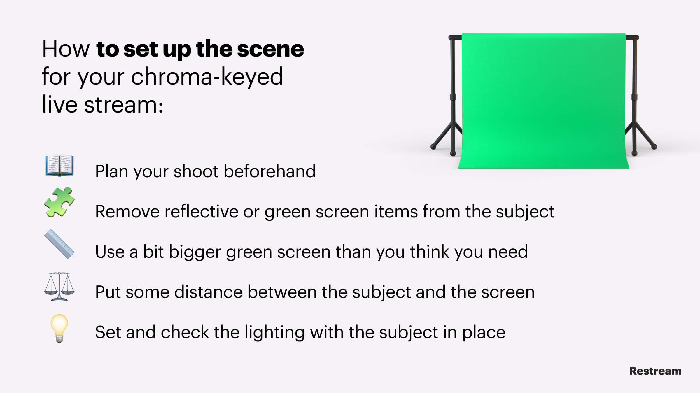 How to Use a Green Screen (Chroma Key) – Restream Blog