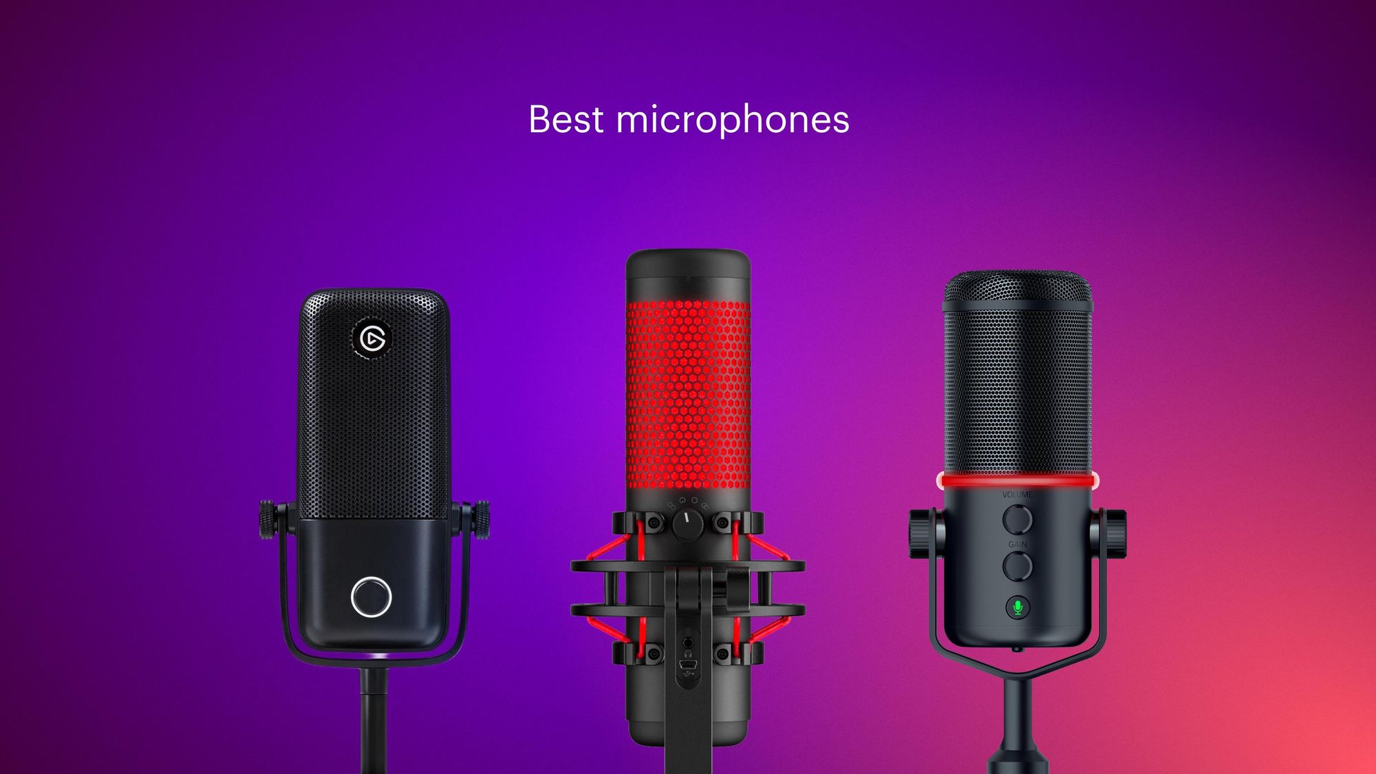 Top microphones for live streaming
