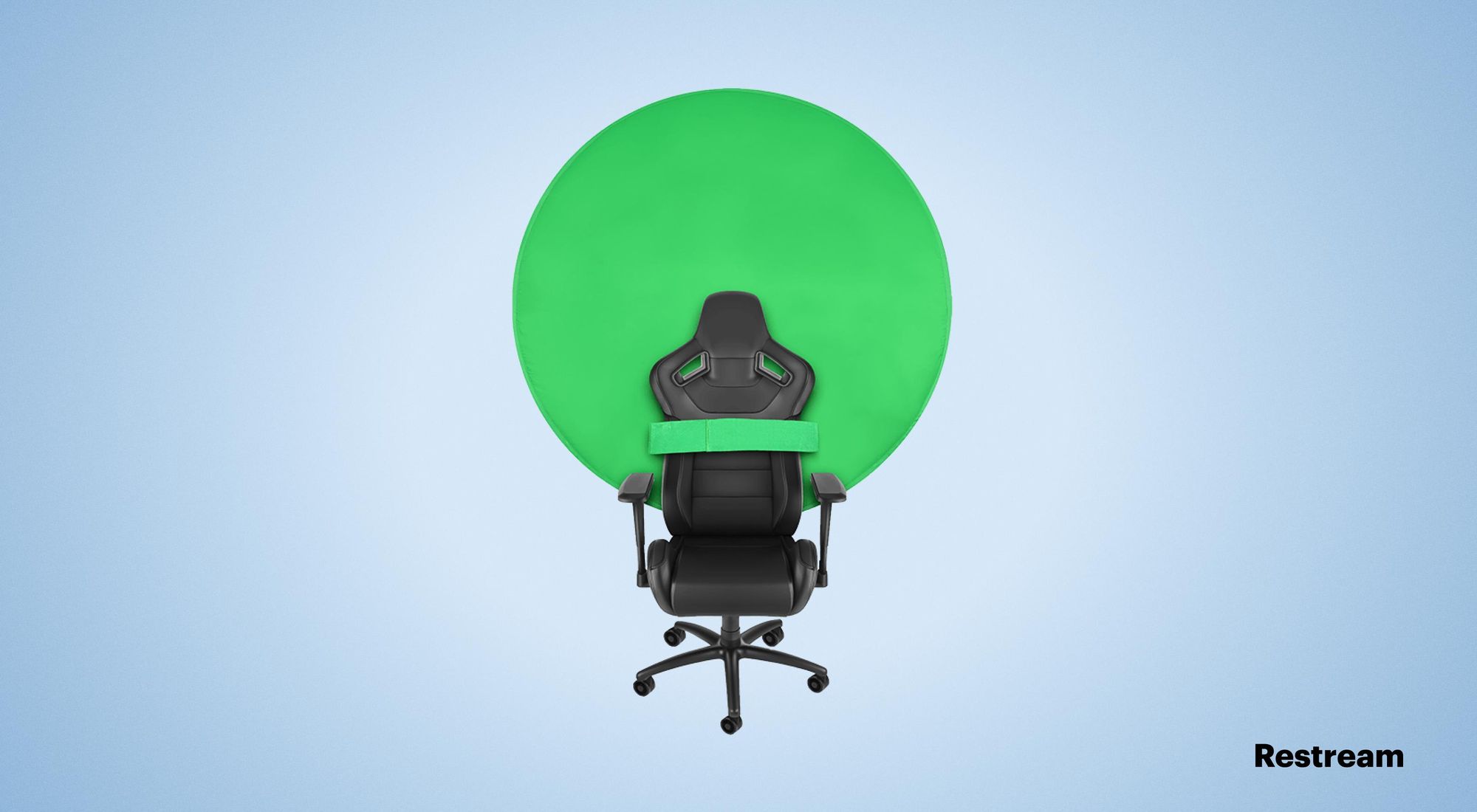 Chair-Mounted Streaming Green Screens : Background Buddy