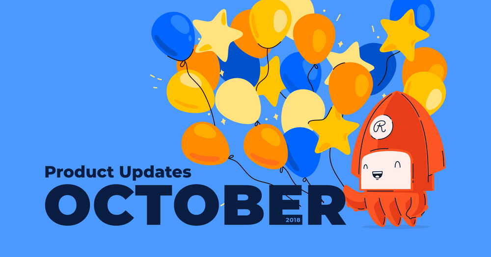 October 2018 product updates