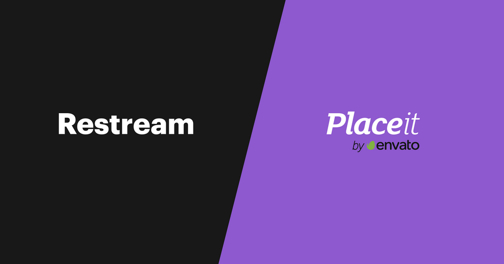 Restream partners with Placeit to help you brand your stream like a pro!