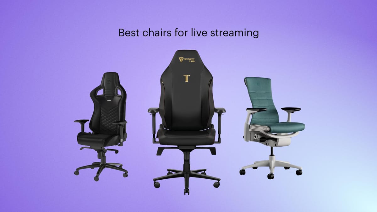 Tri-Color Streamer Gaming Chair Reclining Backrest Cushion