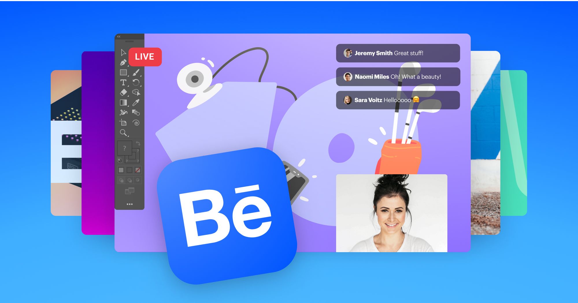 How to live stream on Behance