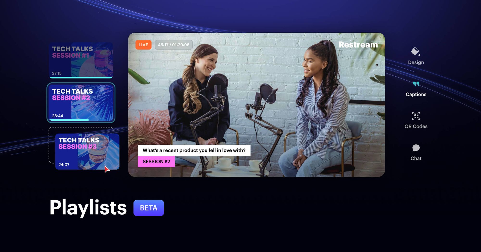 Extend your on-air time with live video playlists