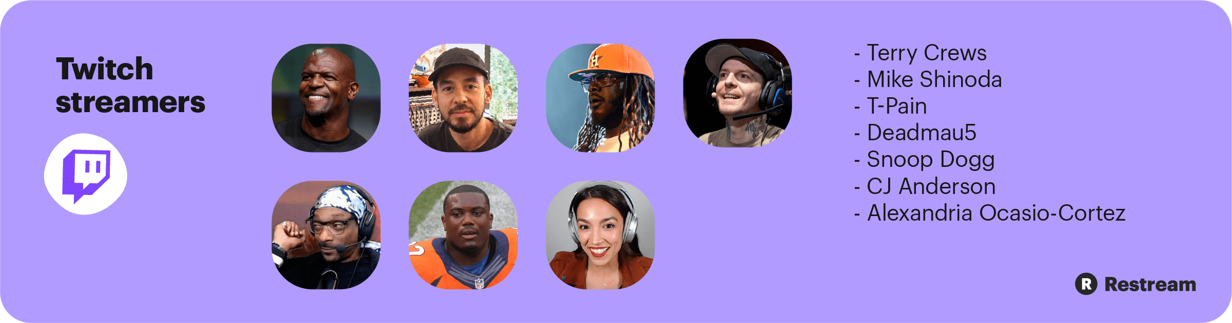 Celebrity Streamers To Watch On Twitch And Instagram Restream Blog
