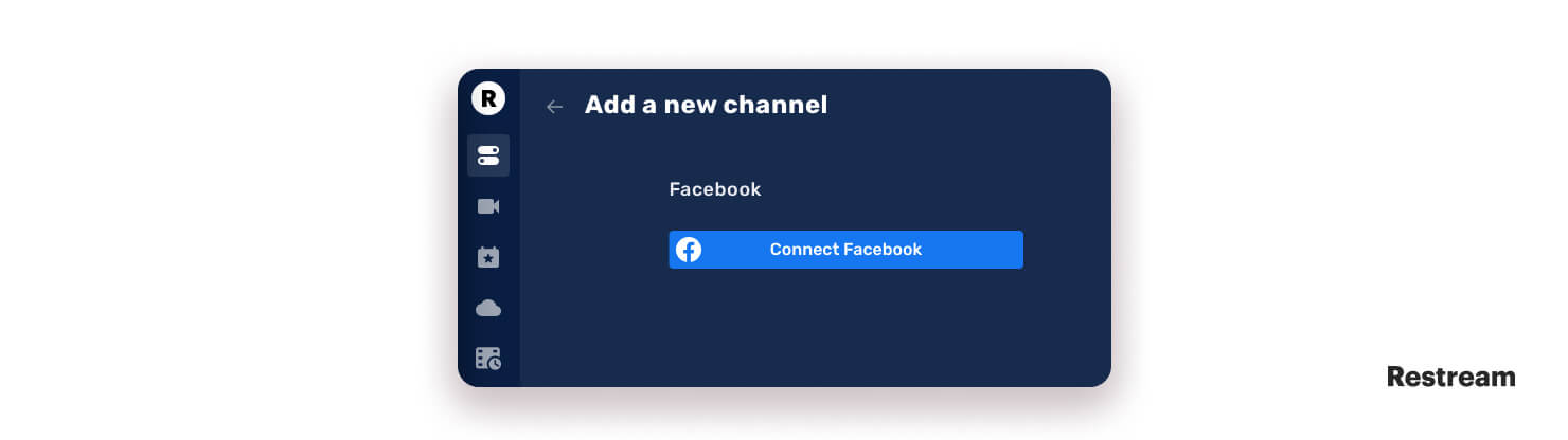 Connect Facebook to Restream