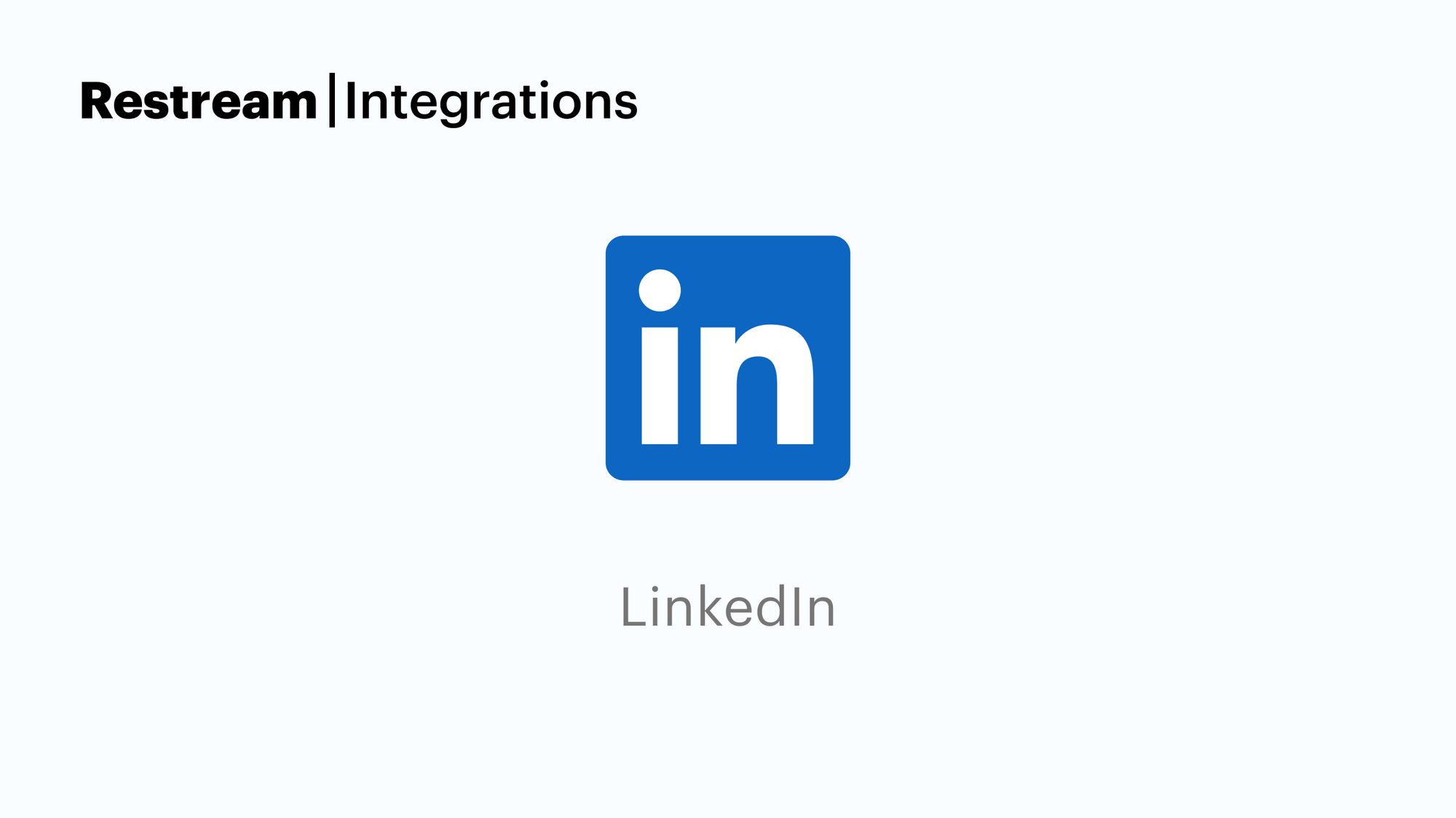 Live Stream on LinkedIn with OBS Studio Restream Integrations