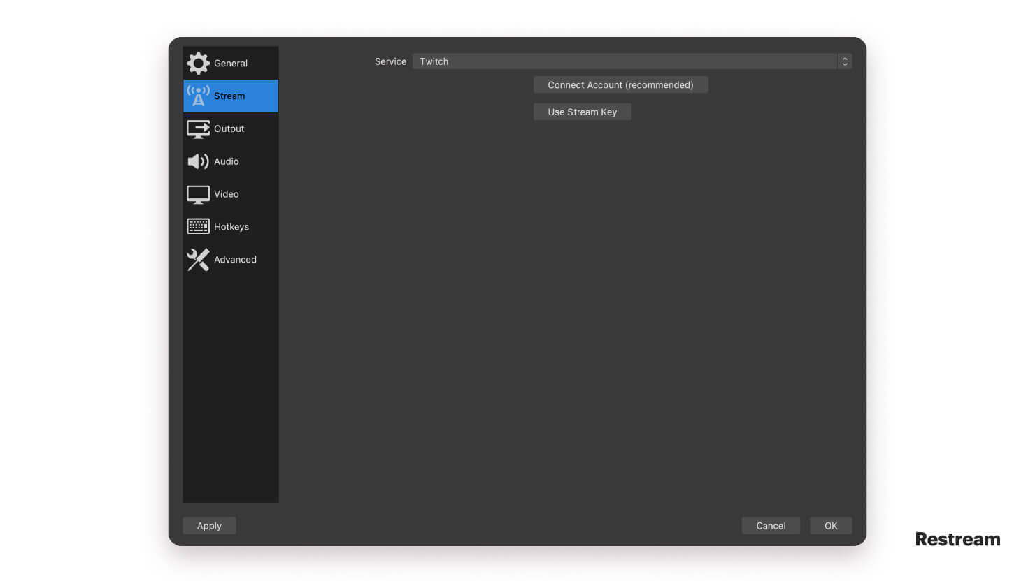 Stream On Twitch Using Obs Studio Restream Integrations