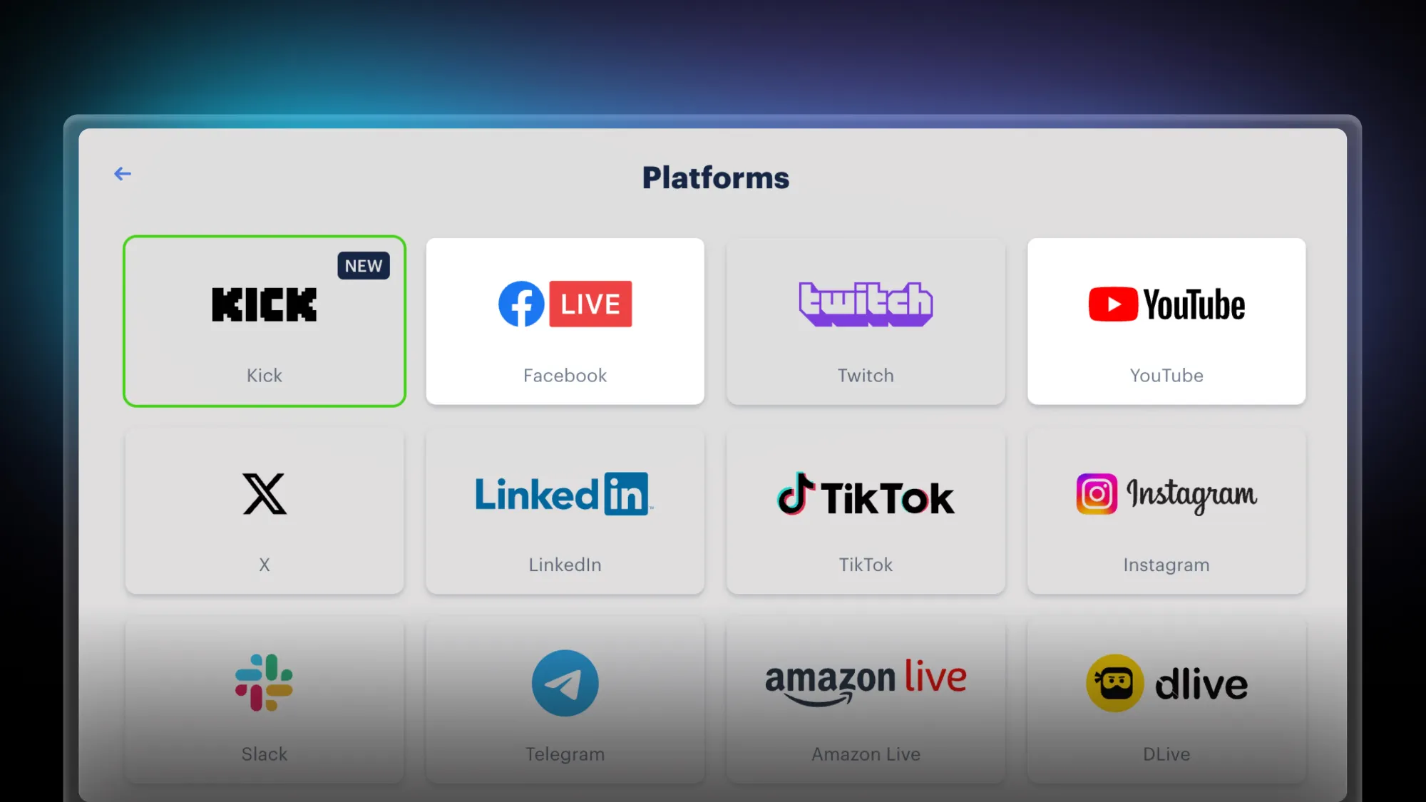 Stream to Facebook and YouTube at the same time with Restream Studio.