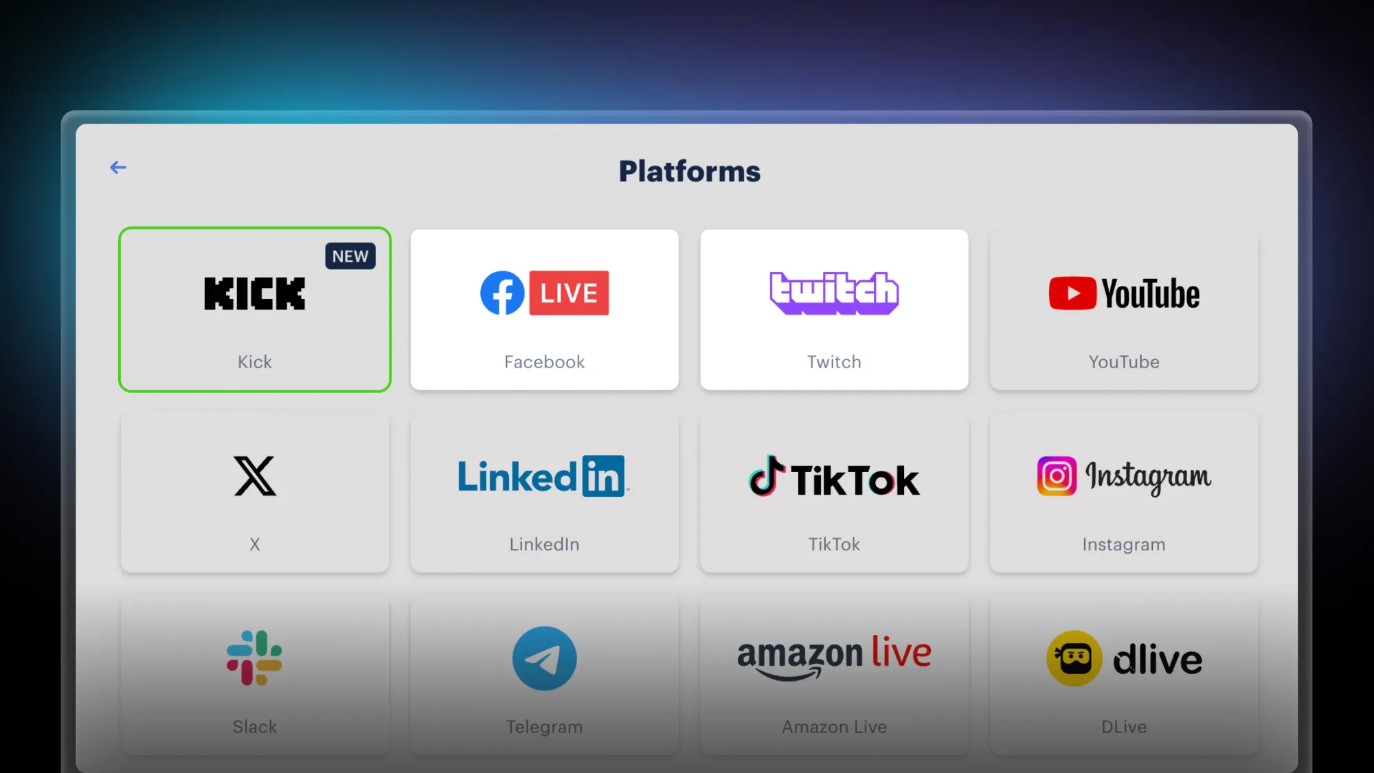 Stream to Twitch and Facebook at the same time with Restream Studio