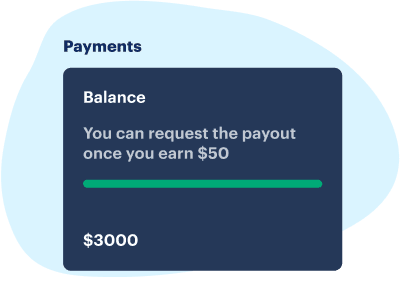 Once you reach the required amount, you can withdraw cash.