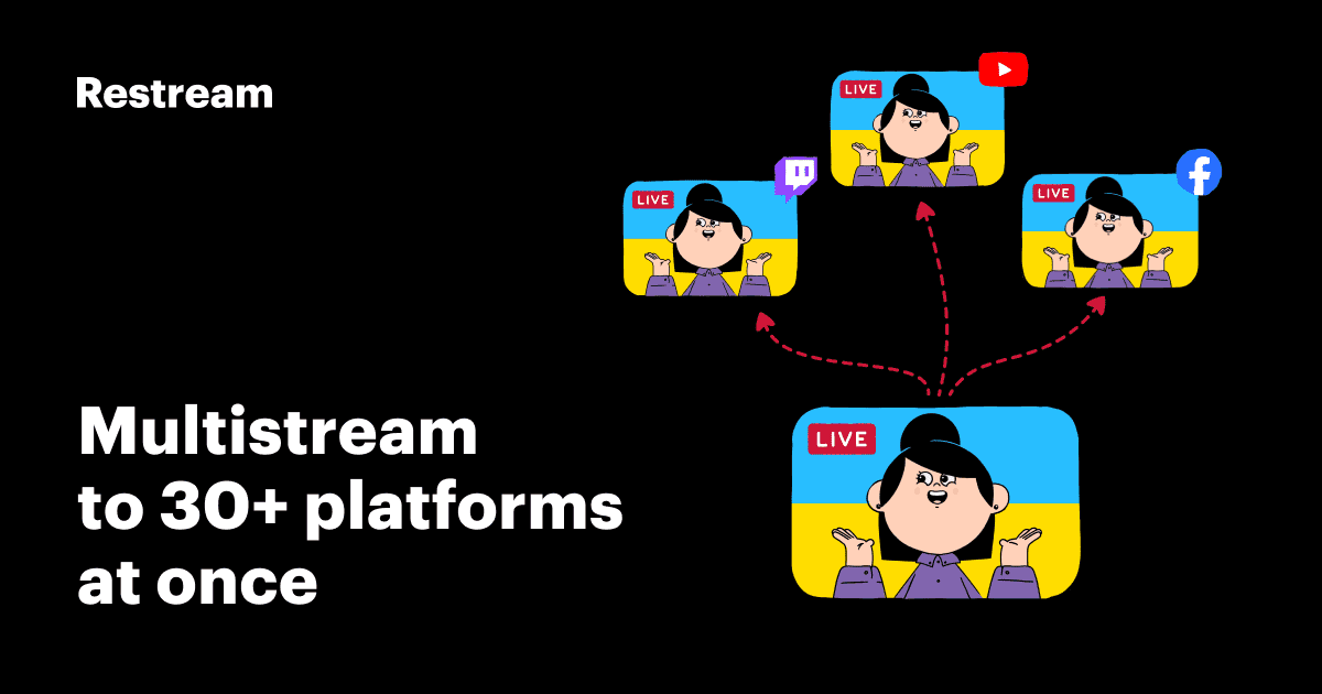 Ready go to ... https://restream.io/?ref=8XLqW [ Create and Multistream Live Video | Restream]